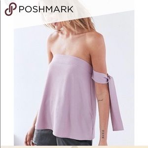 Lavender top with arm ties